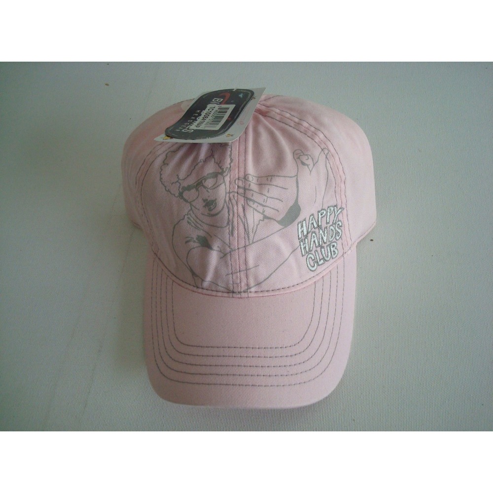 NAPOLEON DYNAMITE PINK HANDS HAT CAP 00S Y2K VINTAGE M6โ